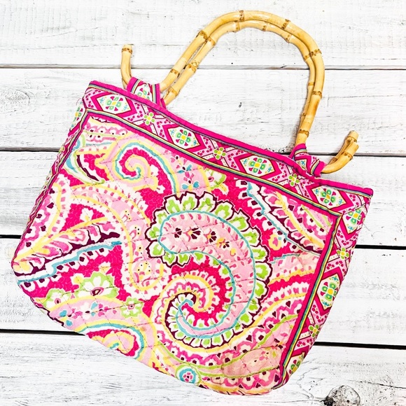 Vera Bradley Handbags - 🌻5FOR25🌻2007 VERA BRADLEY CAPRI MELON SMALL BAMBOO CLUTCH PURSE
